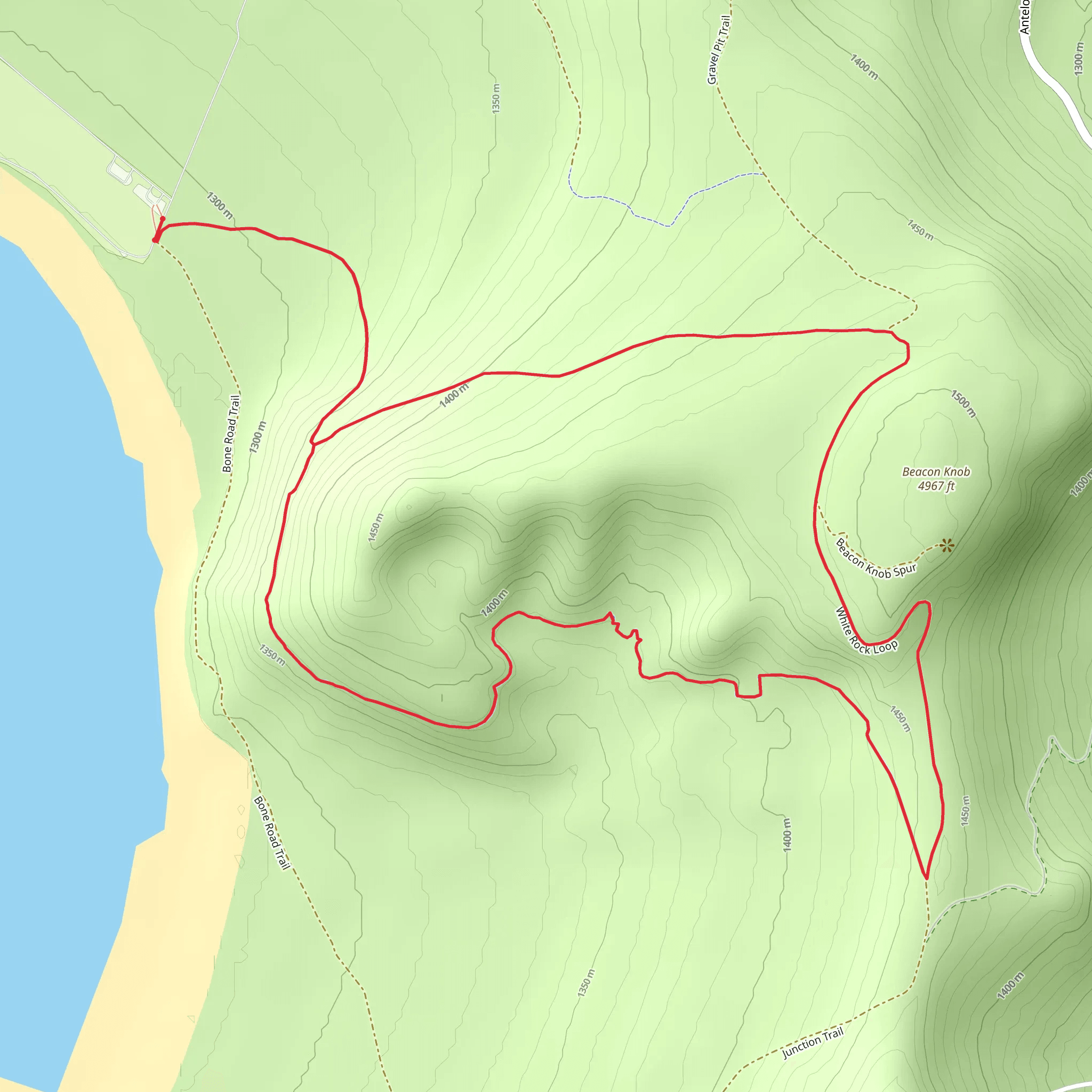 White Rock Loop mobile static map