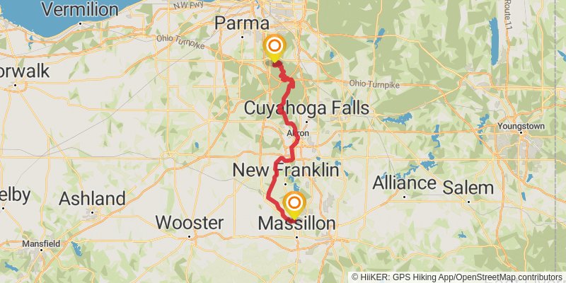 Buckeye Trail alt 1 Map