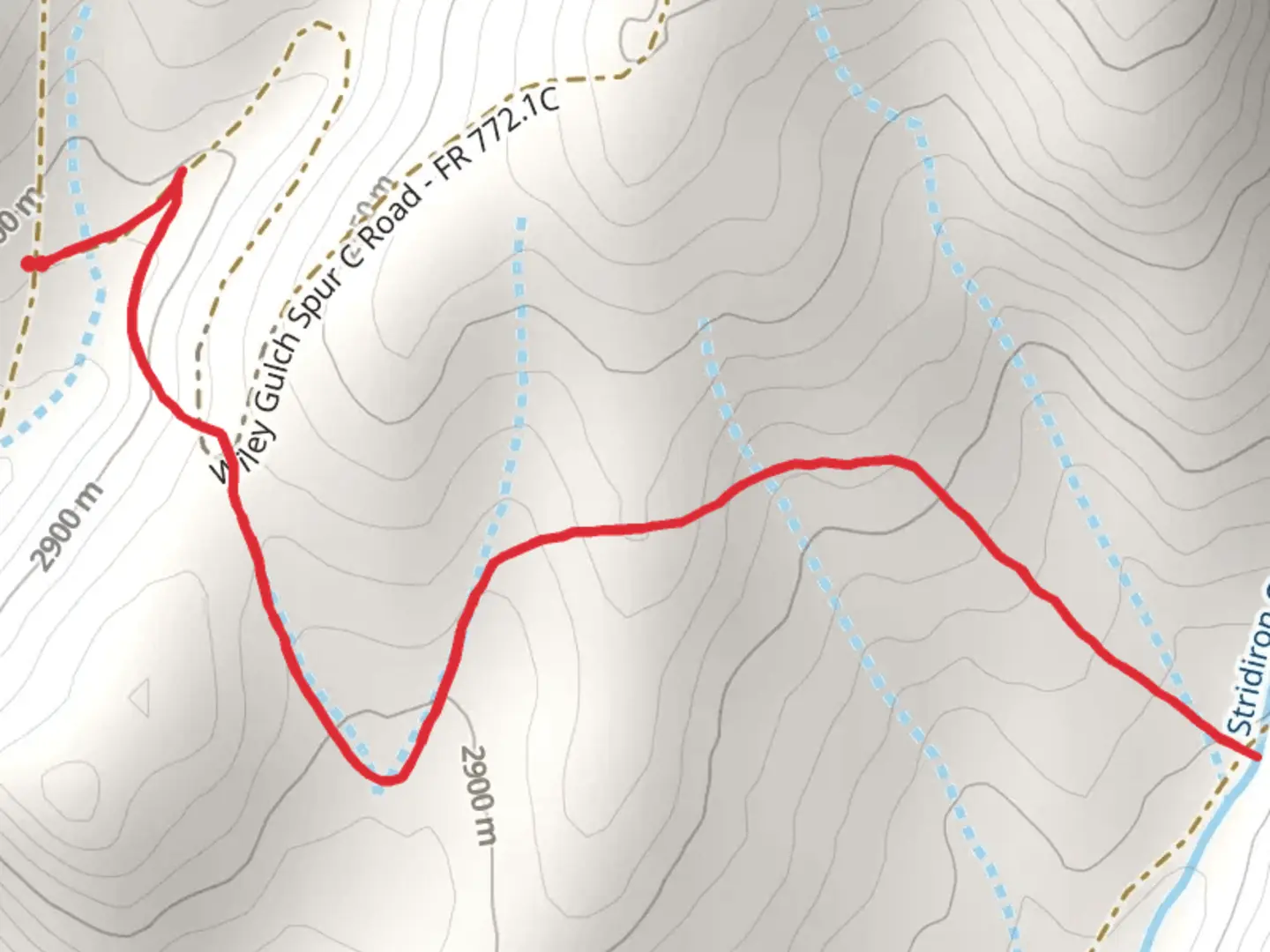 An image depicting the trail Little Baldy Trail and its surrounding area.