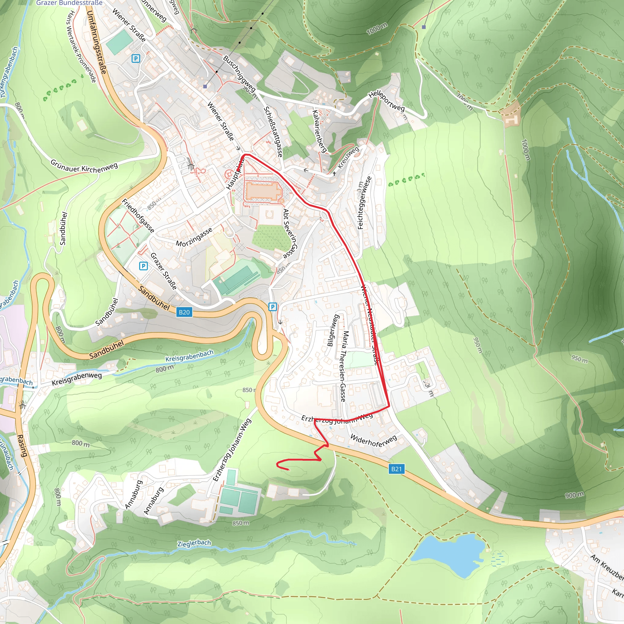 Archduke Johann Monument mobile static map