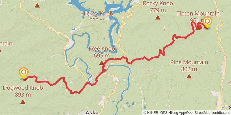 Benton Mackaye Trail stage 5 Map