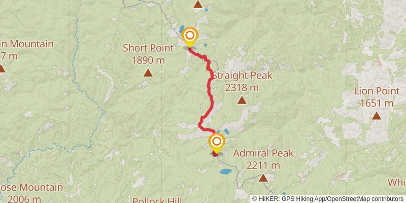 Ultra Pedestrian North Loop stage 23 Map