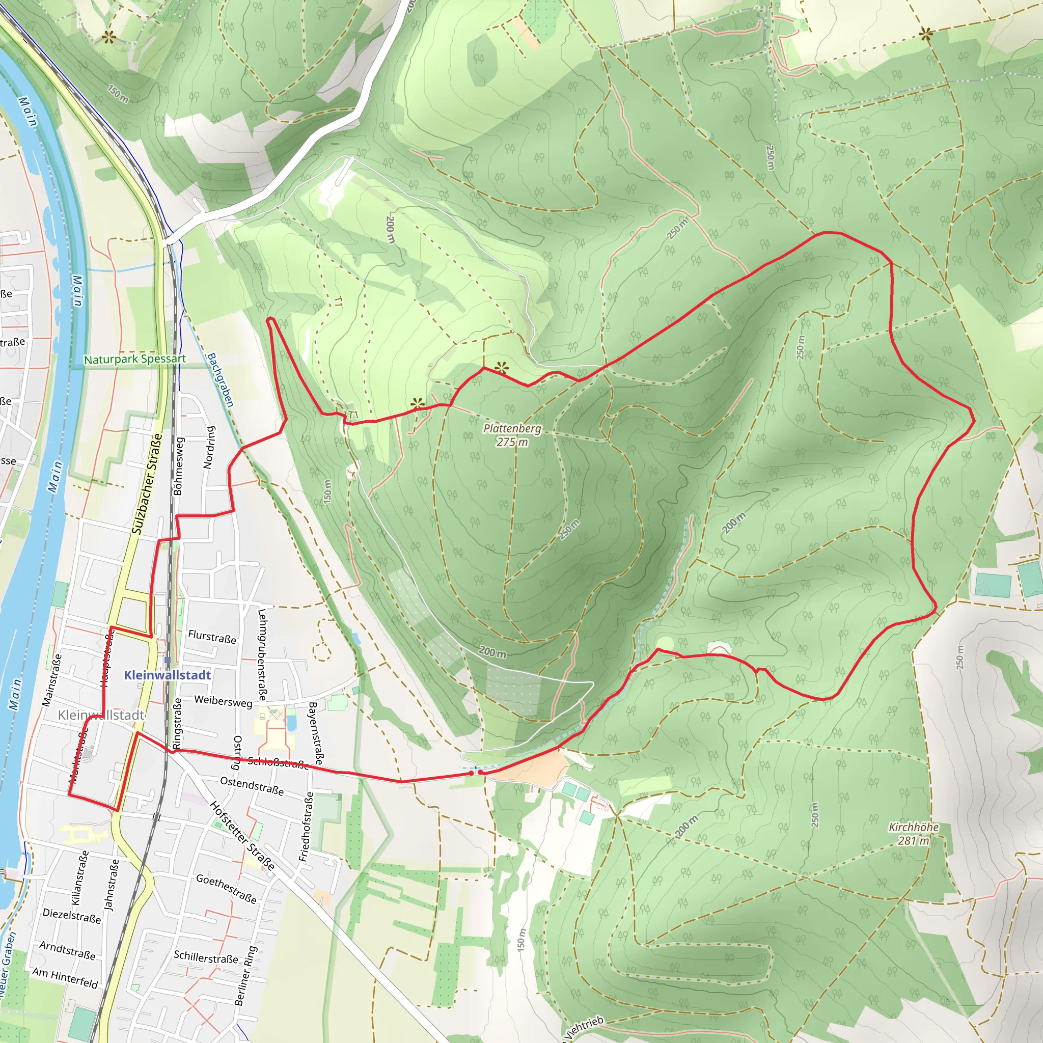 Oberhauser Weg mobile static map