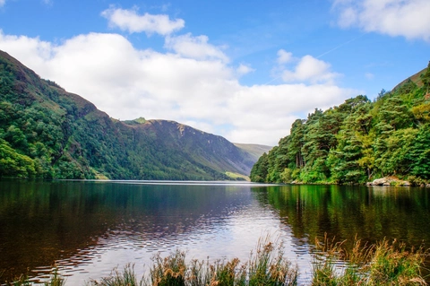 An image depicting the trail Wicklow Way - 4 Day Dublin to Glenmalure and its surrounding area.