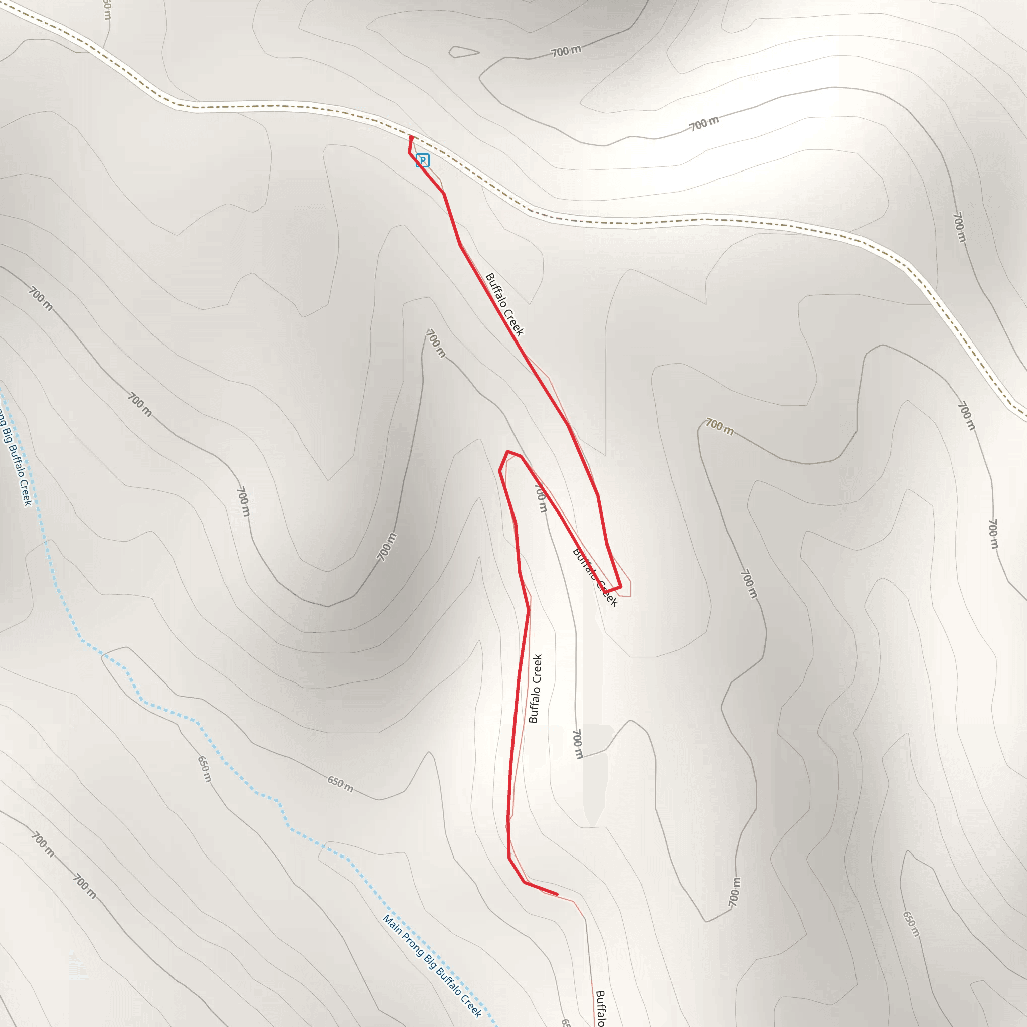 Buffalo Creek mobile static map