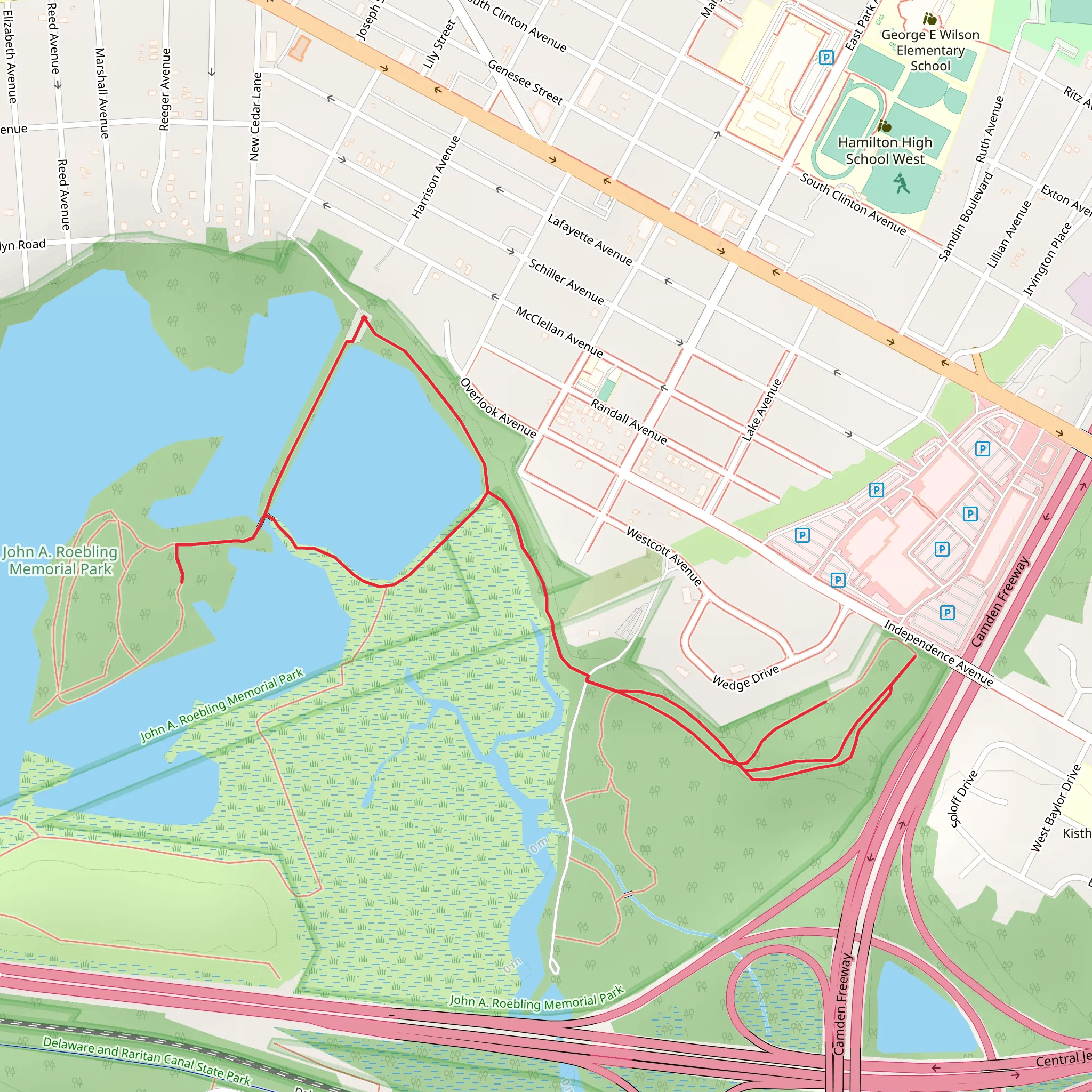 Spring Lake Loop mobile static map