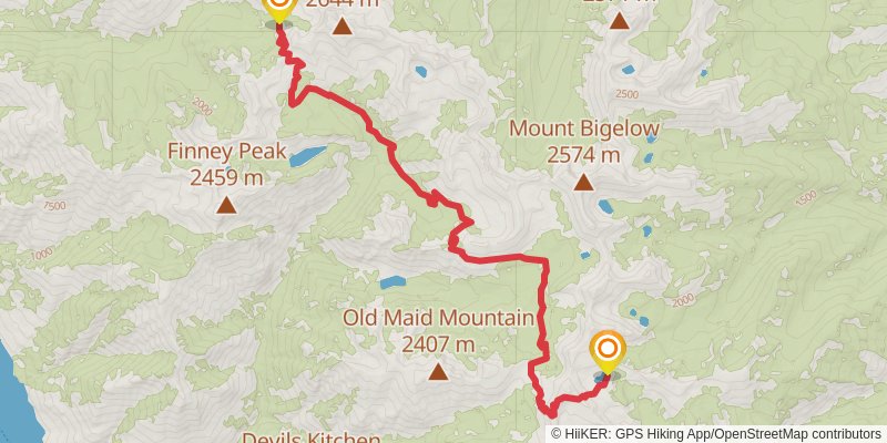 Chelan Summit Trail stage 2 Map