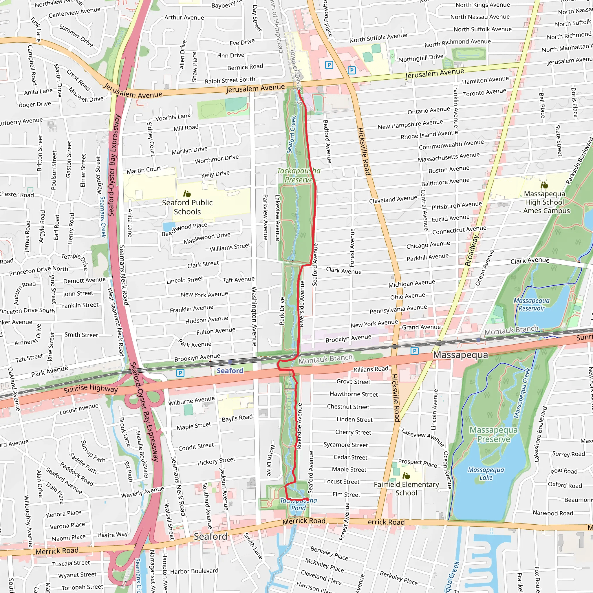 Seaford Creek mobile static map