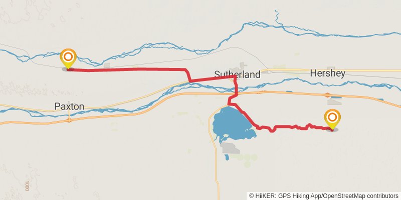 American Discovery Trail - North stage 62 Map