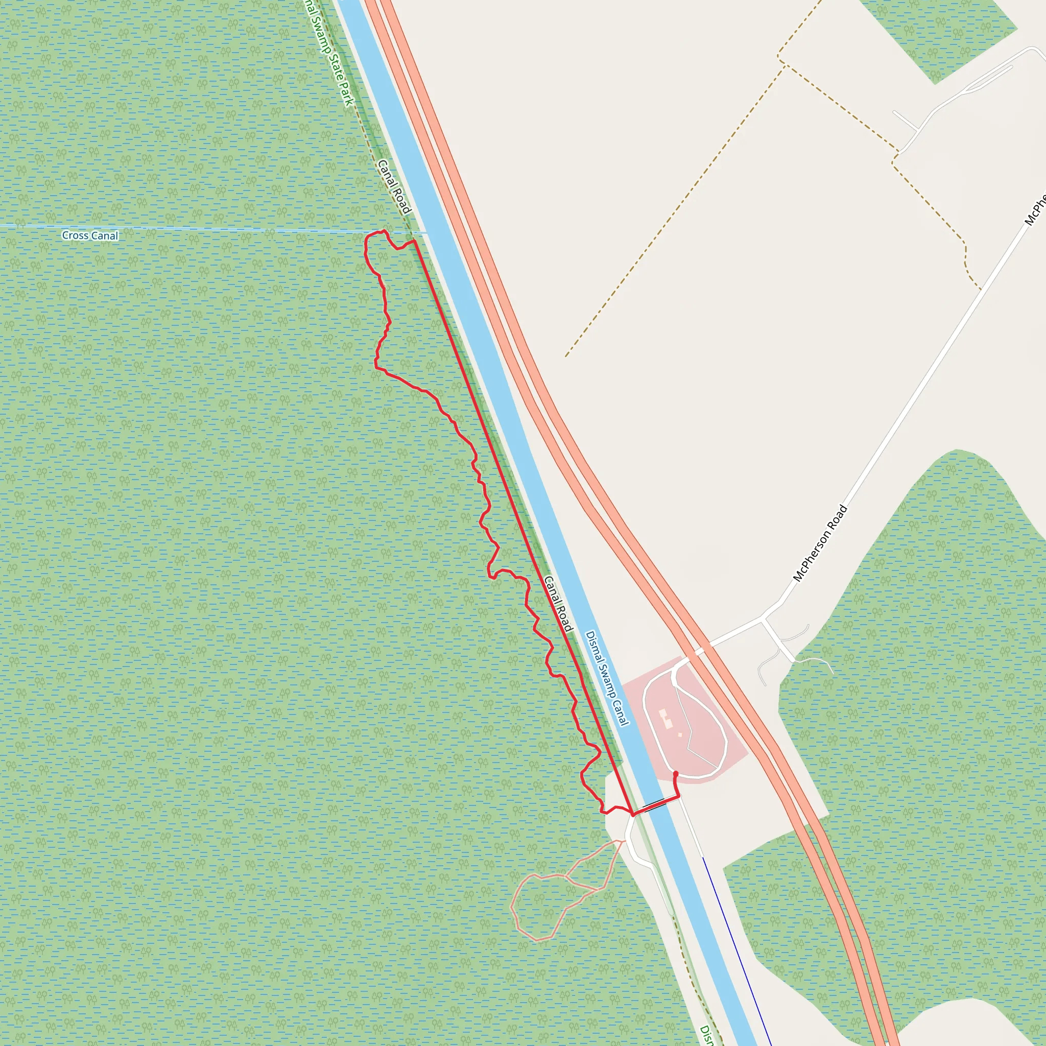 Supple Jack Loop Trail mobile static map