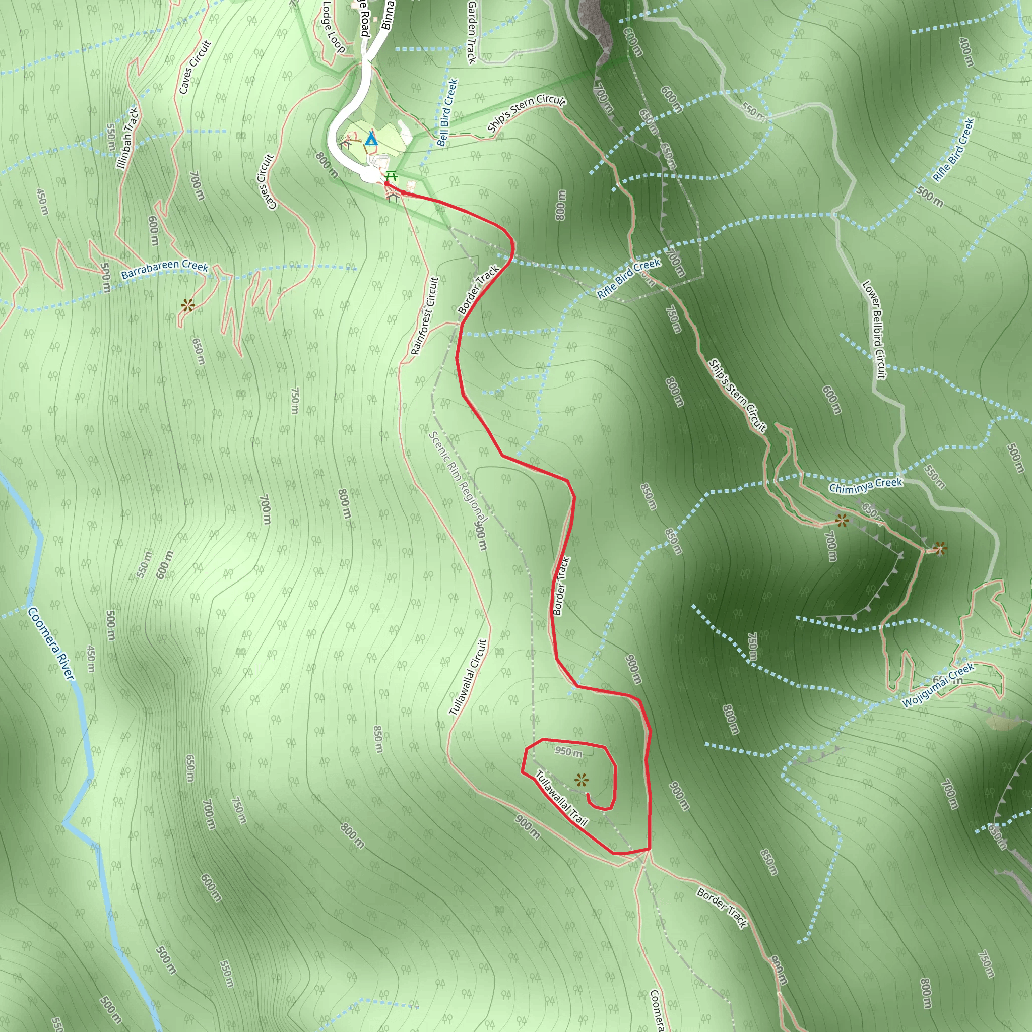 Tullawallal Circuit Track mobile static map