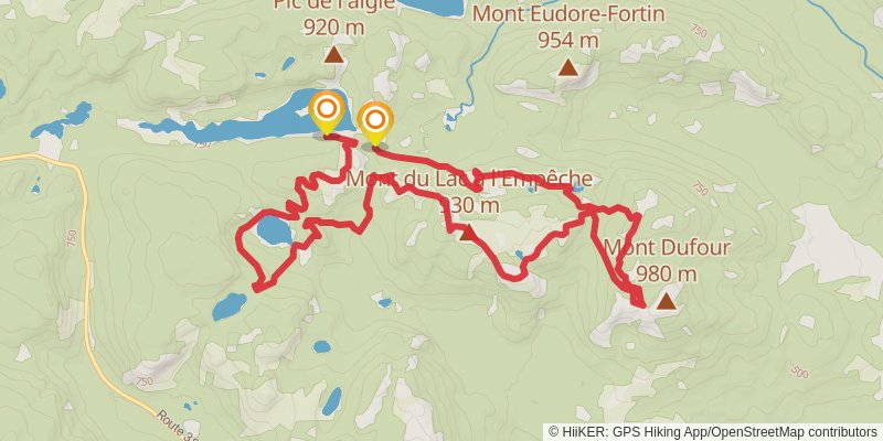 La Traversé de Charlevoix alt 1 Map