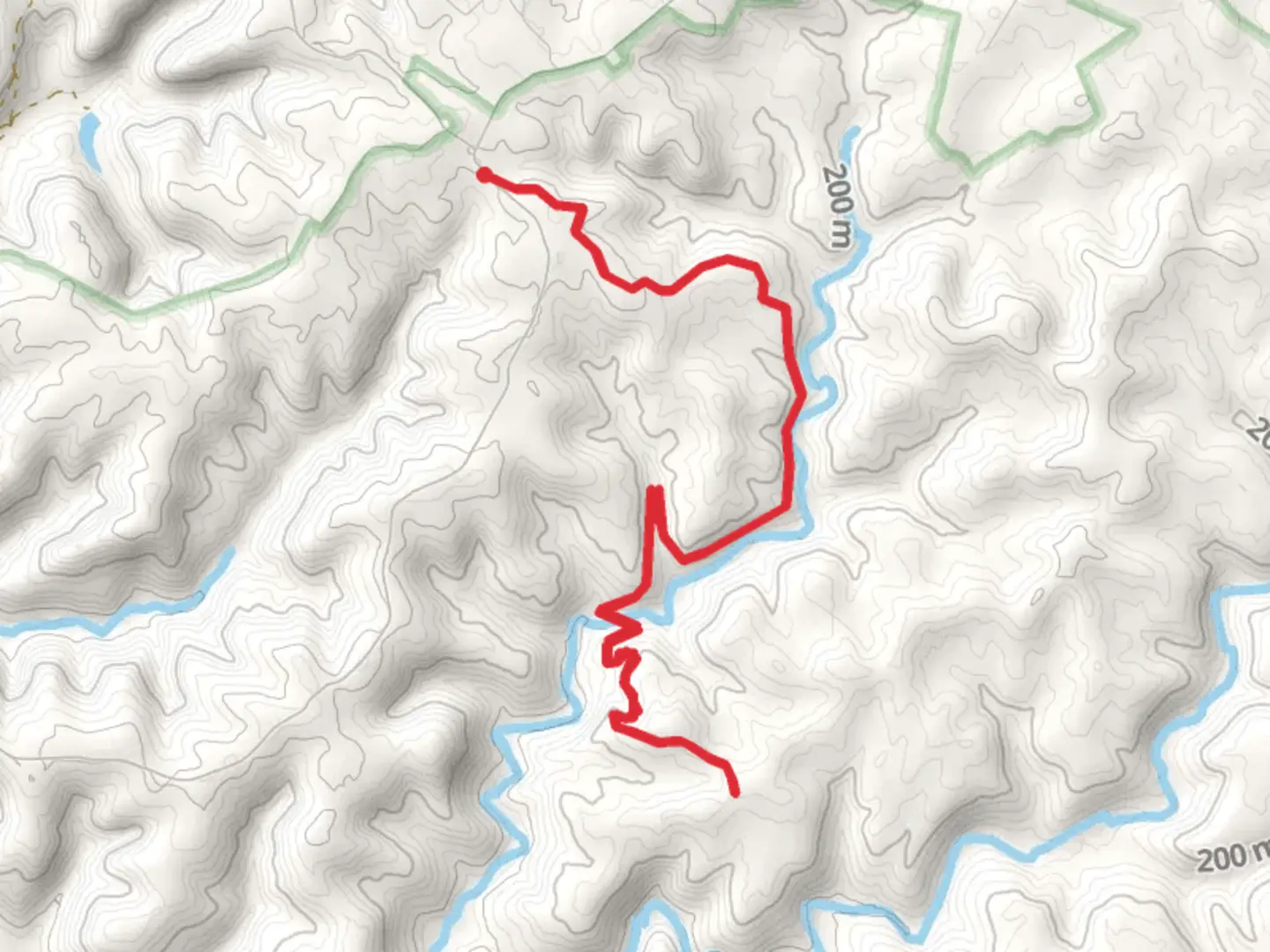 An image depicting the trail Jaggers Cemetery and its surrounding area.