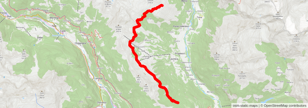 Blenio Valley from Biasca stage 2 Map