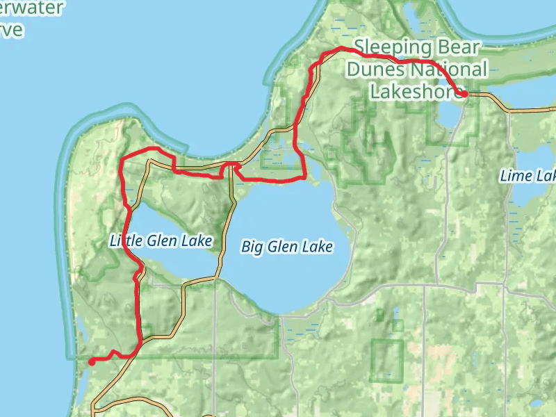 Sleeping Bear Heritage Trail Point to Point