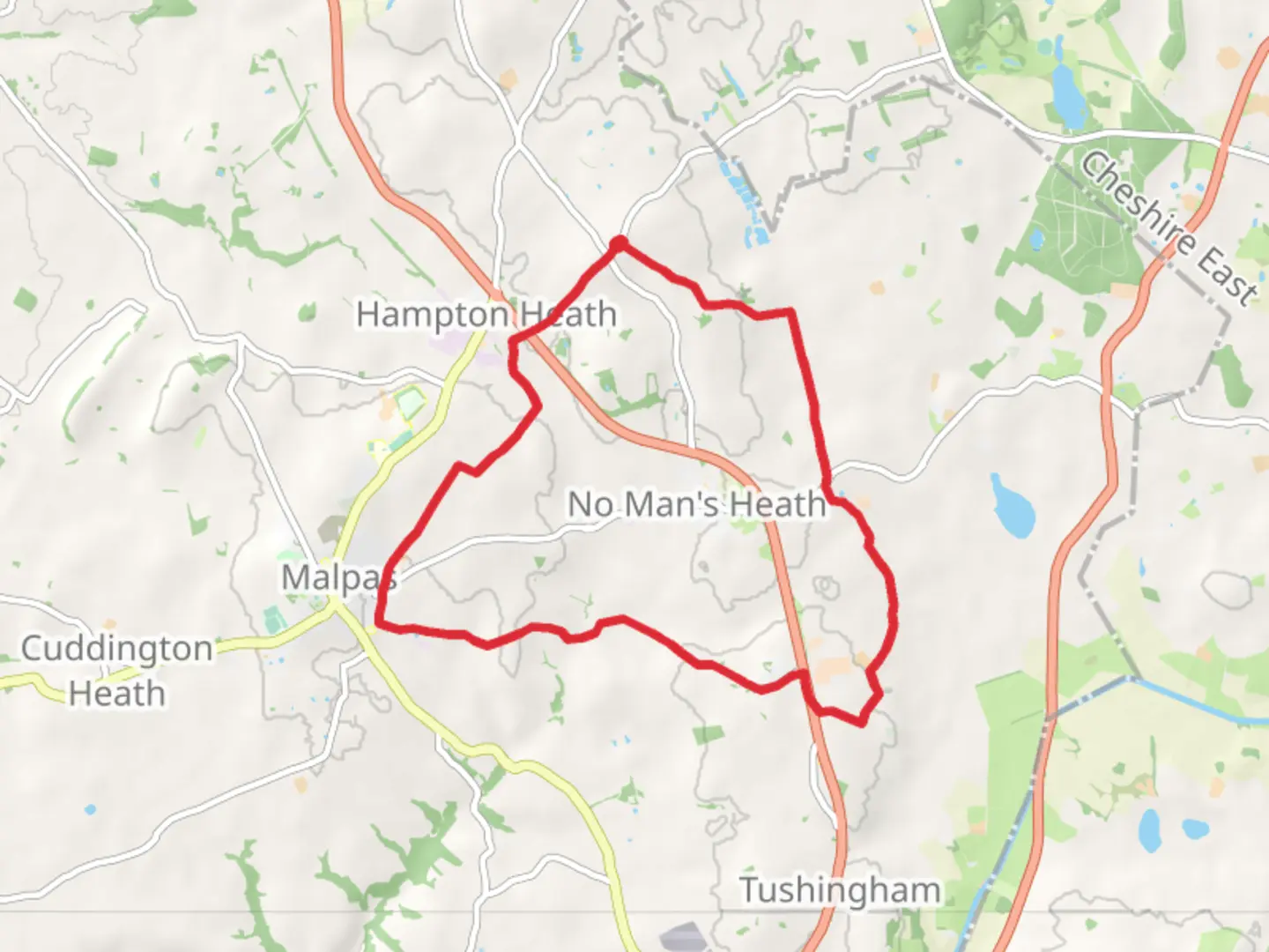 An image depicting the trail Hampton Post Loop and its surrounding area.