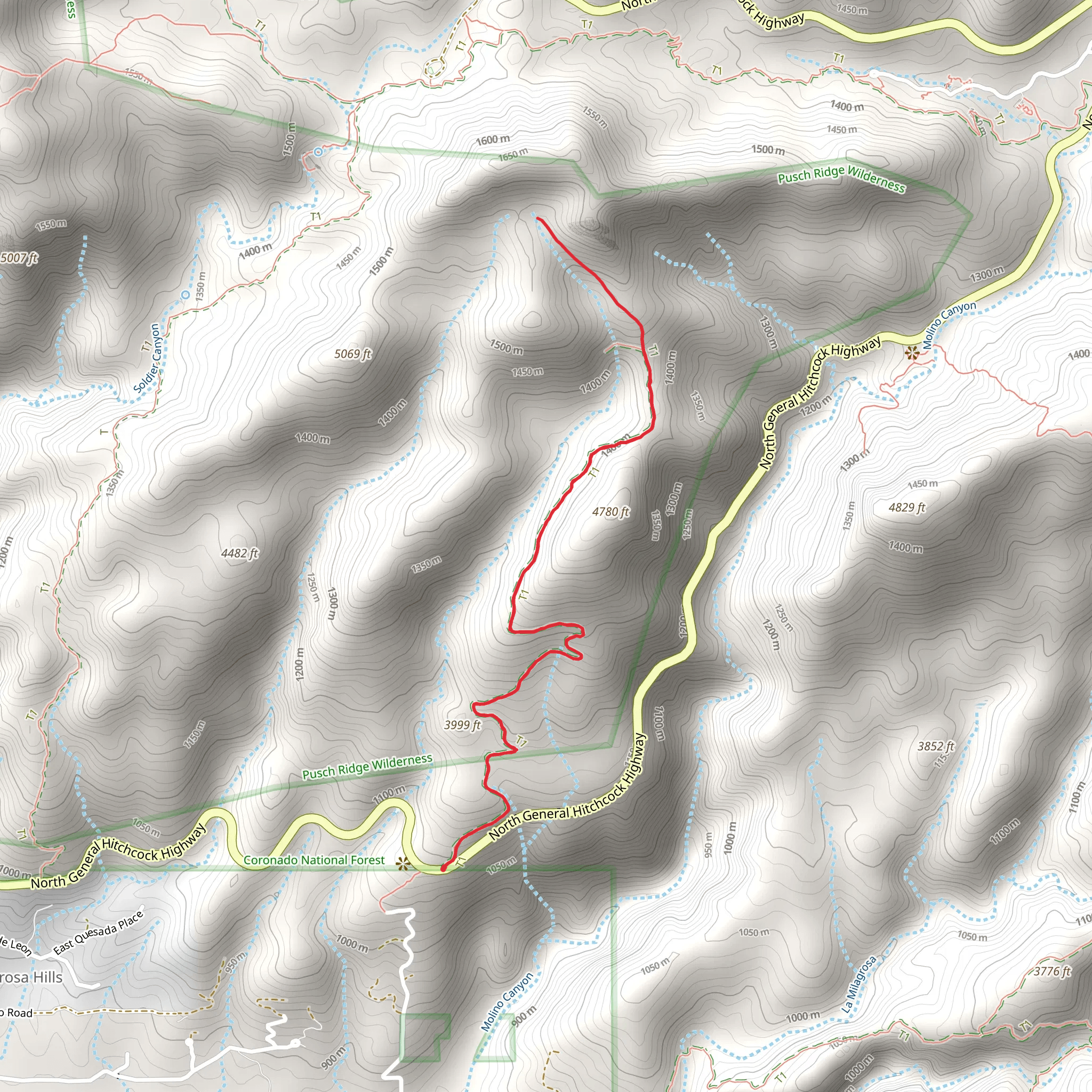 Babat Duag Trail mobile static map