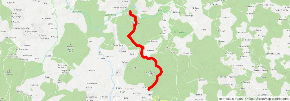 PR G 142 Ruta das Férvedas stage 2 Map