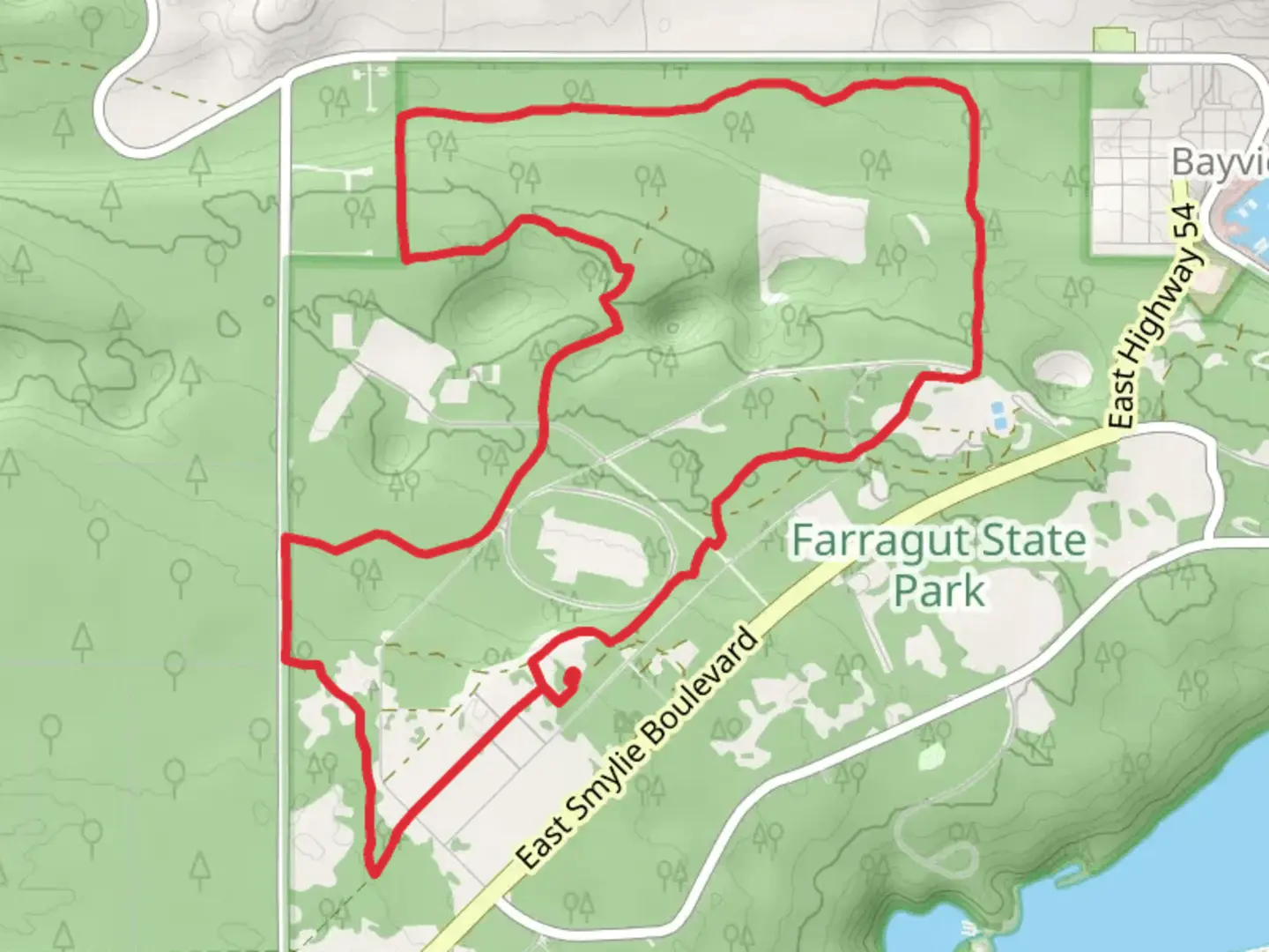 An image depicting the trail Buggy loop Trail and its surrounding area.