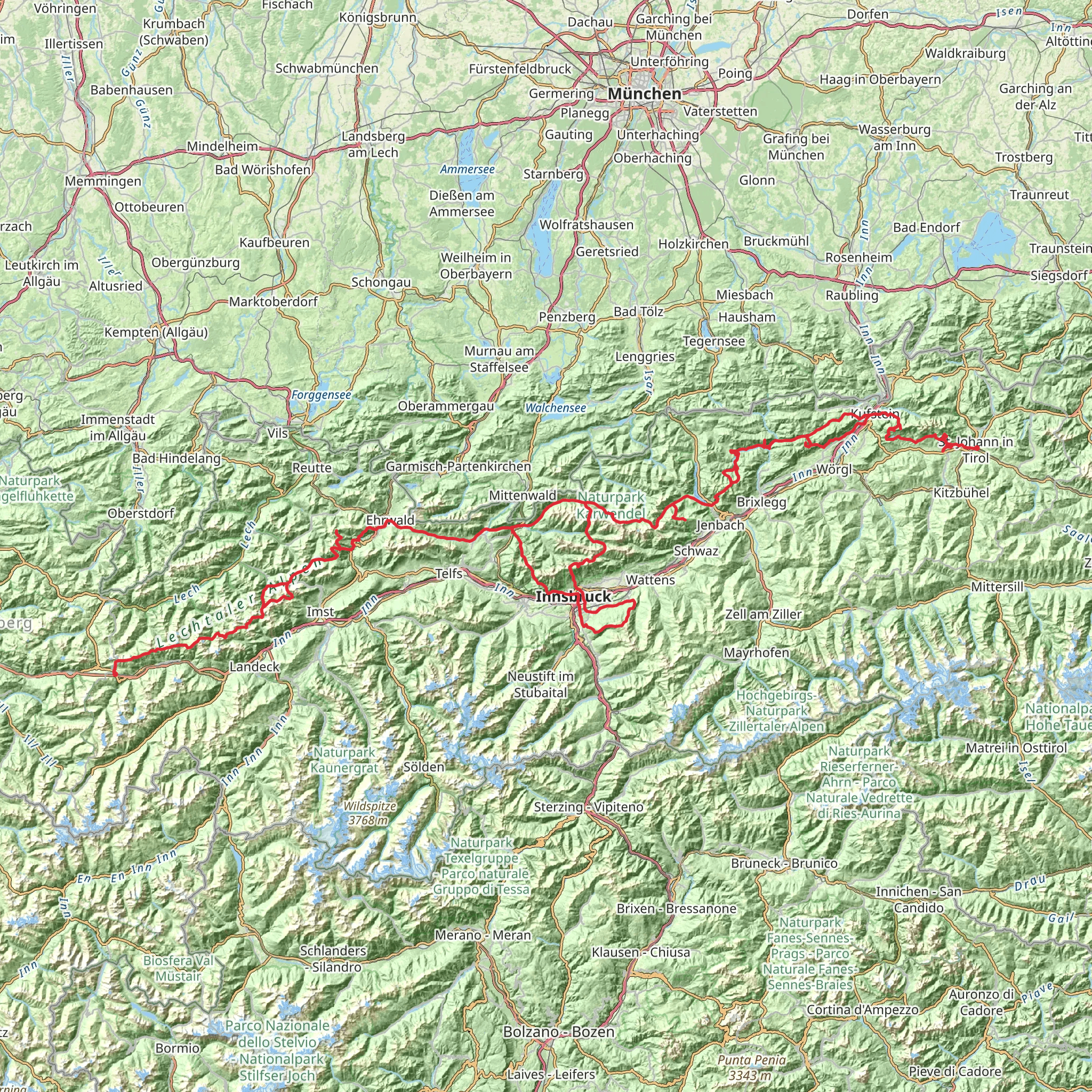 Adlerweg mobile static map