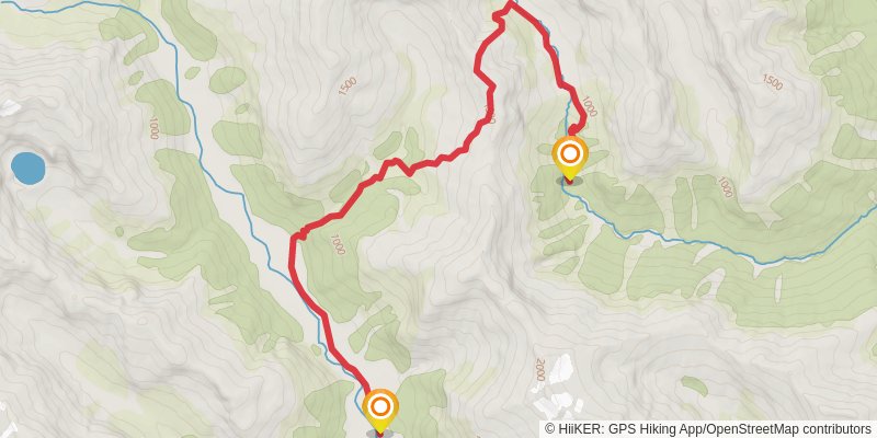 Gillespie Pass Circuit stage 2 Map