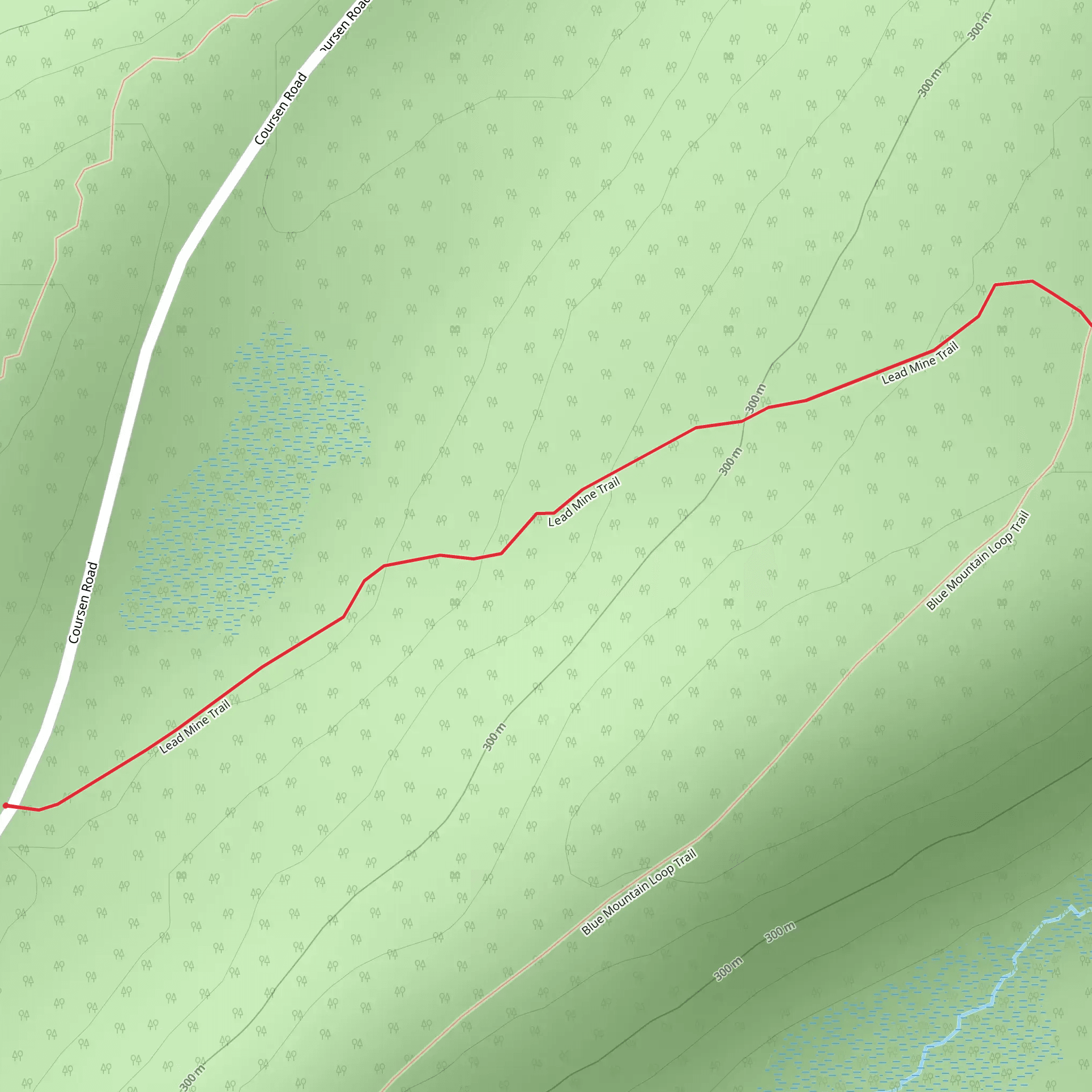 Lead Mine Trail mobile static map
