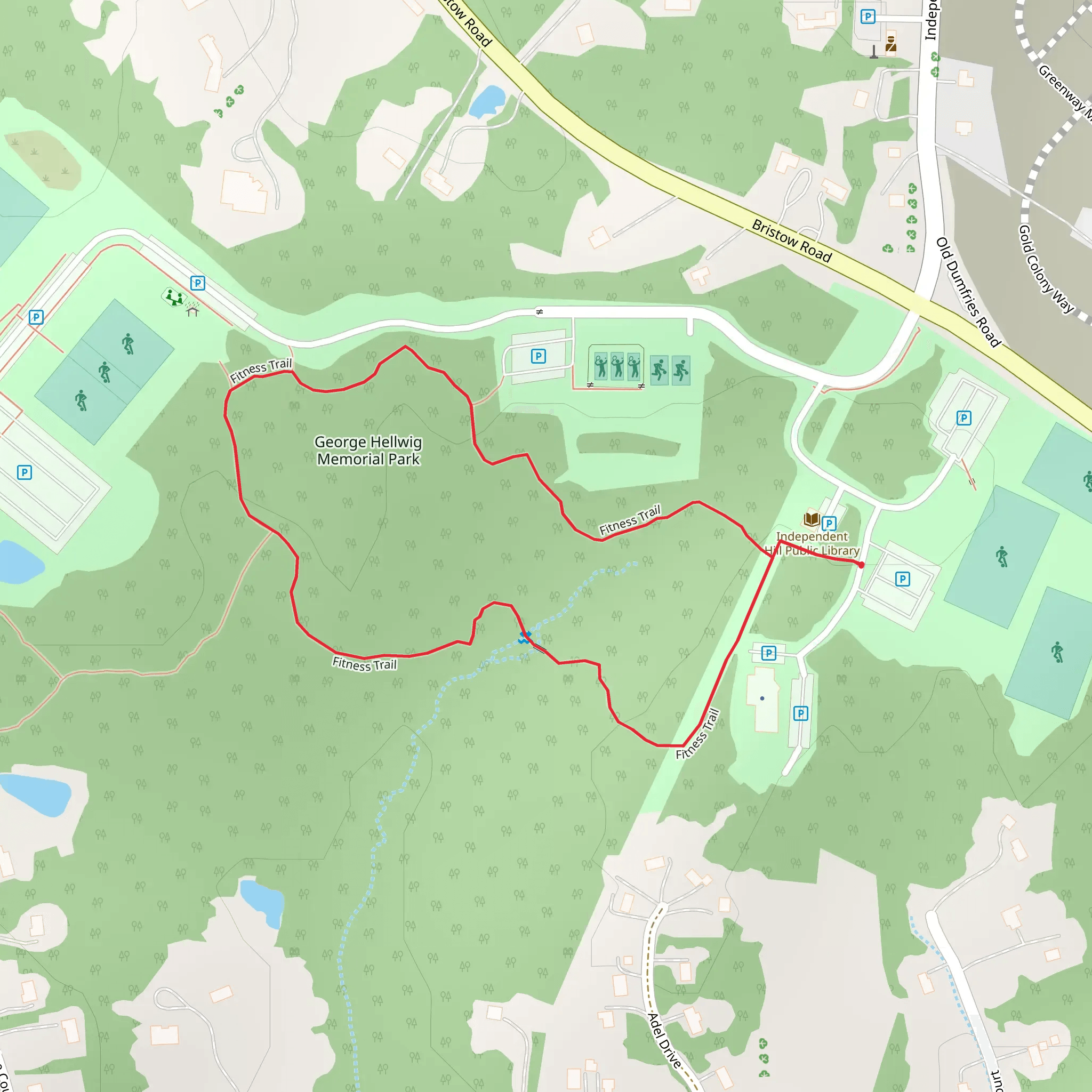 Fitness Loop Trail mobile static map