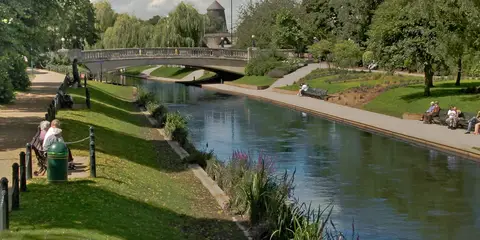 An image depicting the trail Stafford - A Town Centre Stroll and its surrounding area.