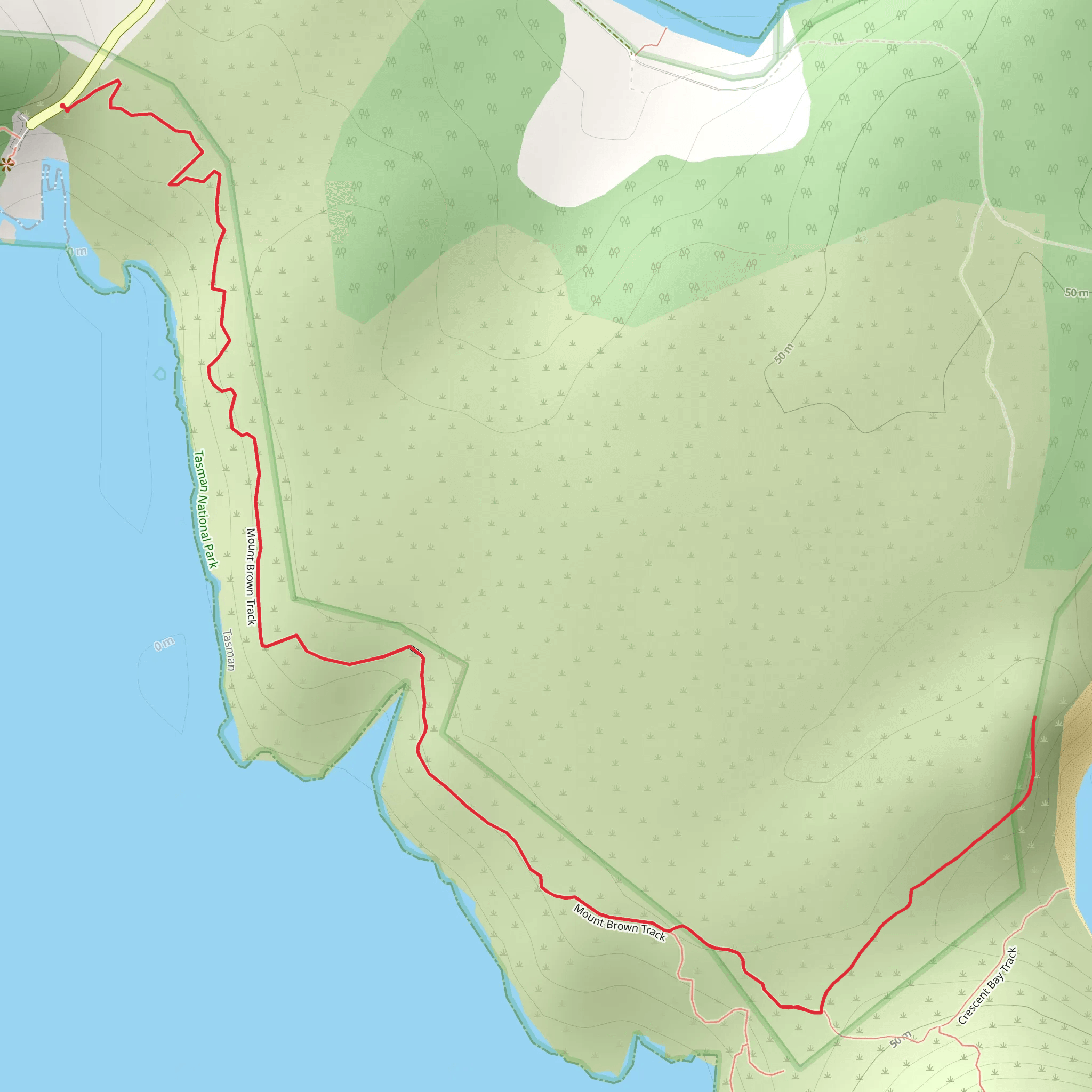 Crescent Bay Walk mobile static map