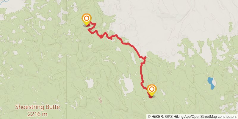 Ultra Pedestrian North Loop stage 120 Map