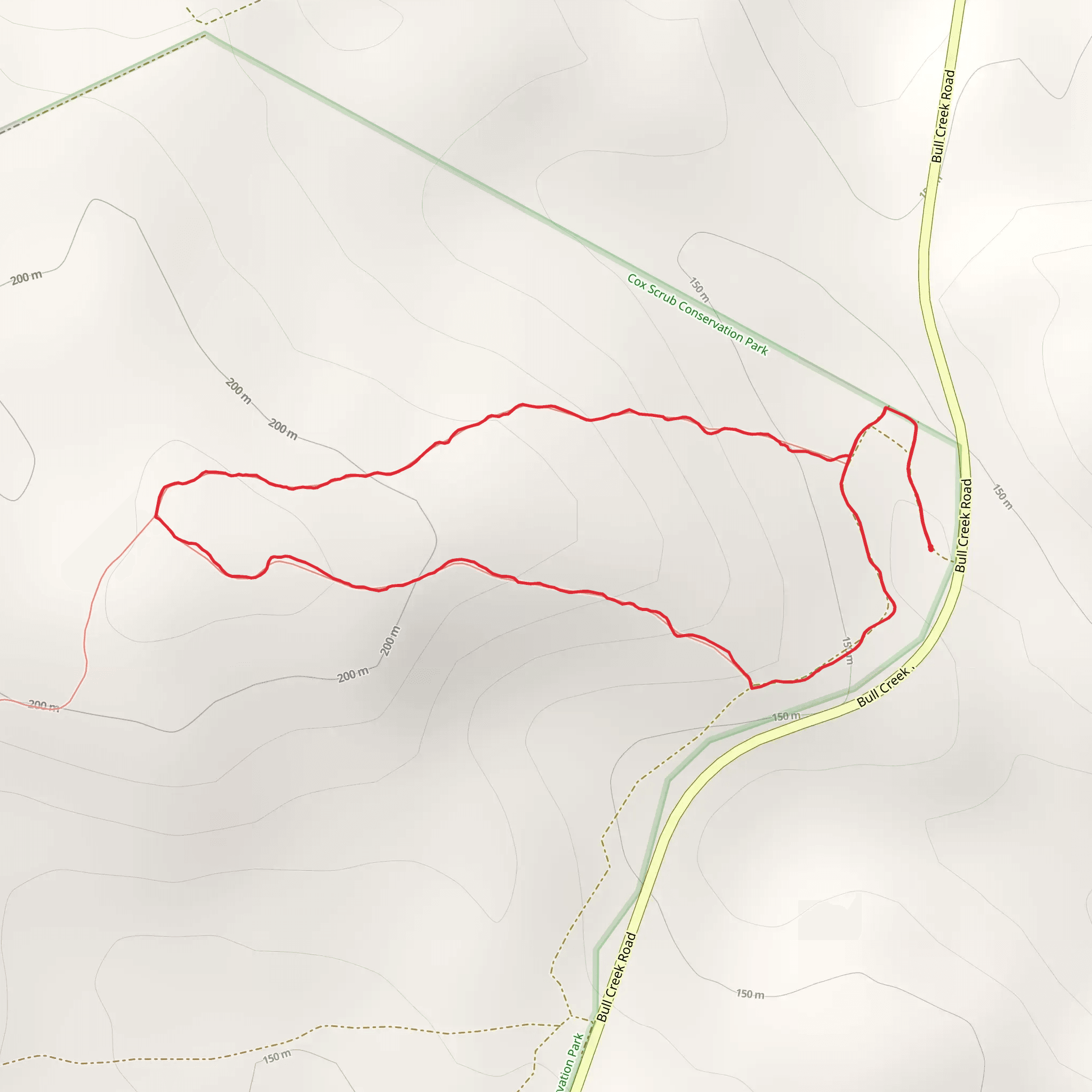 Stringybark Hike mobile static map