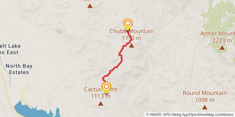 Lost Goldmine Trail stage 2 Map