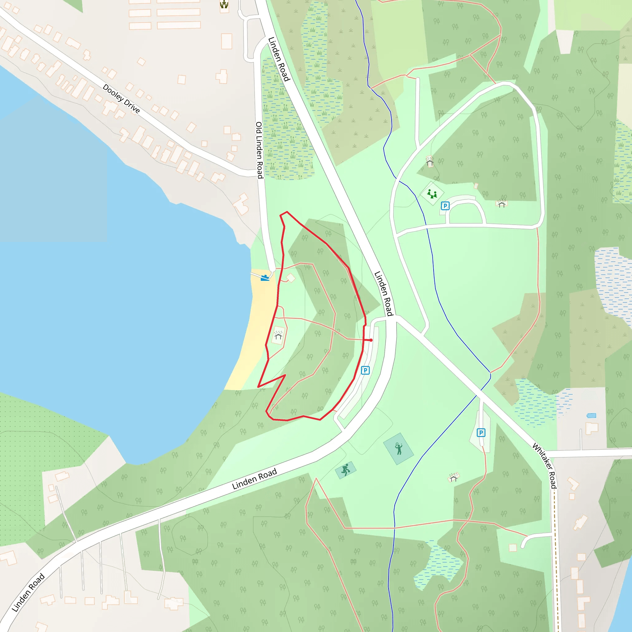 South Linden Road Loop mobile static map
