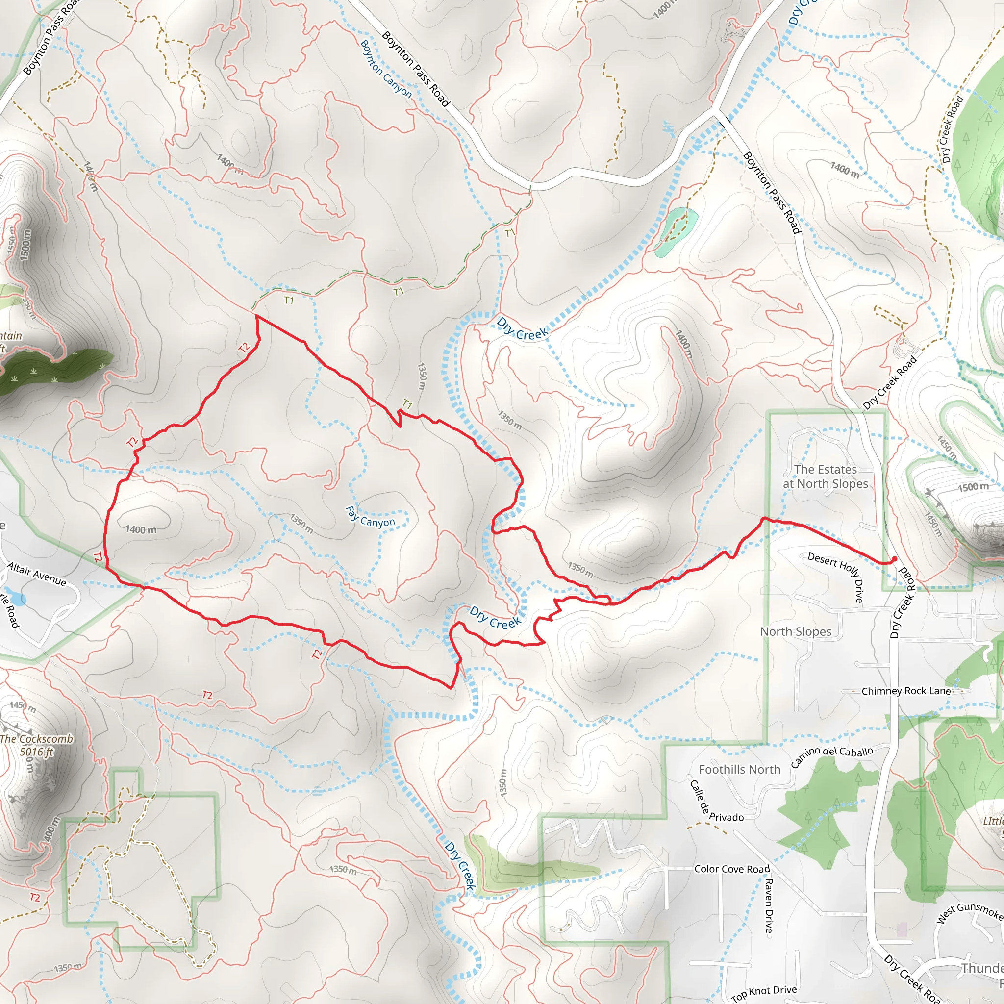 Rupp - Arizona Cypress - Two Fence Loop Trail mobile static map