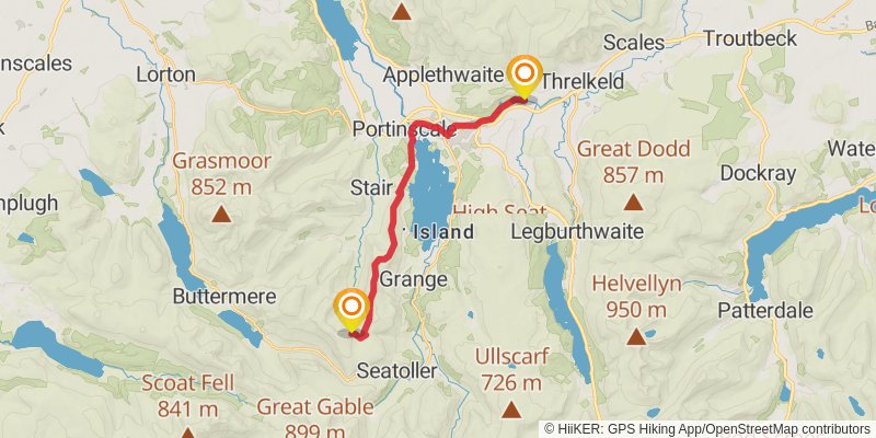 Wainwright Memorial Walk stage 5 Map