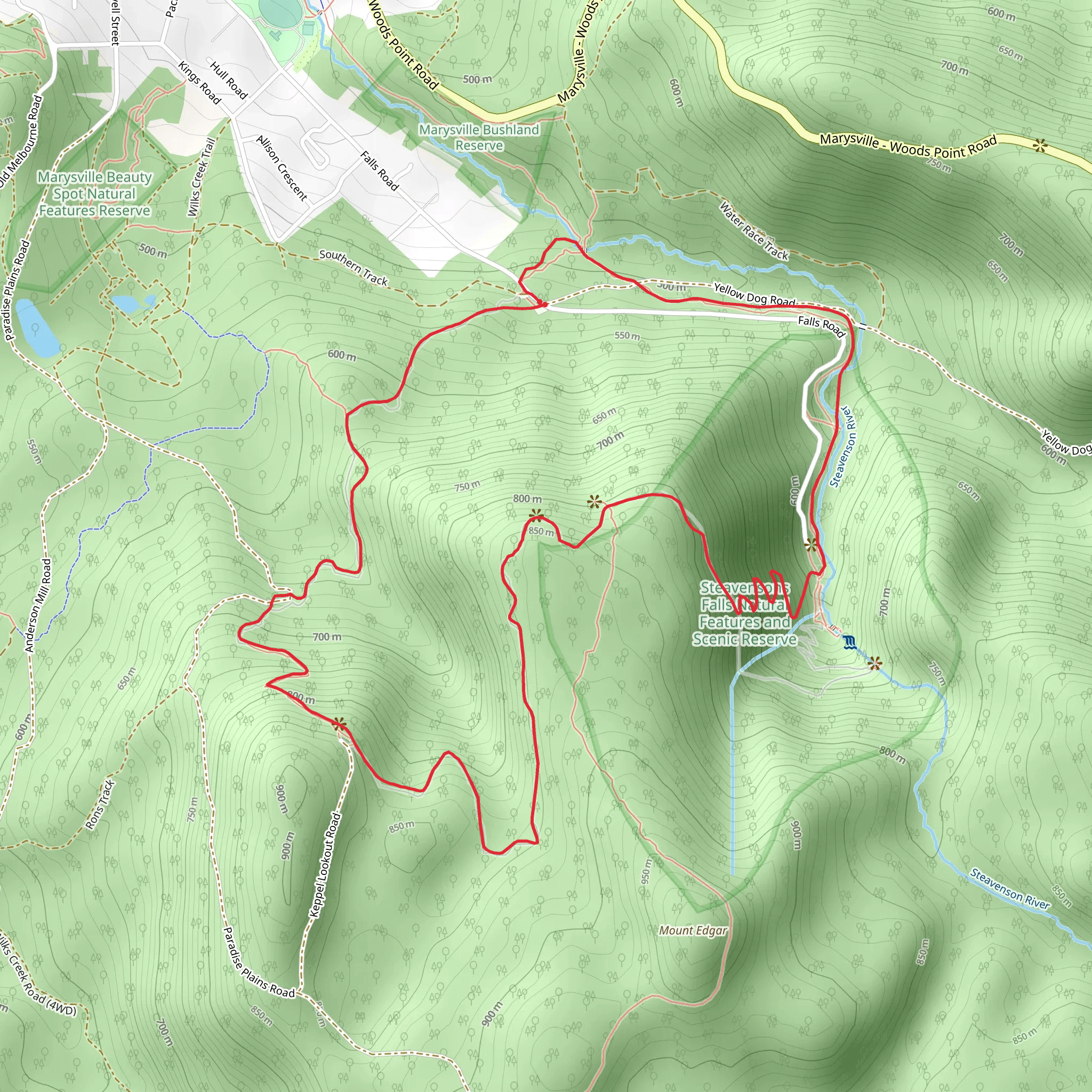 Keppel Lookout Trail mobile static map