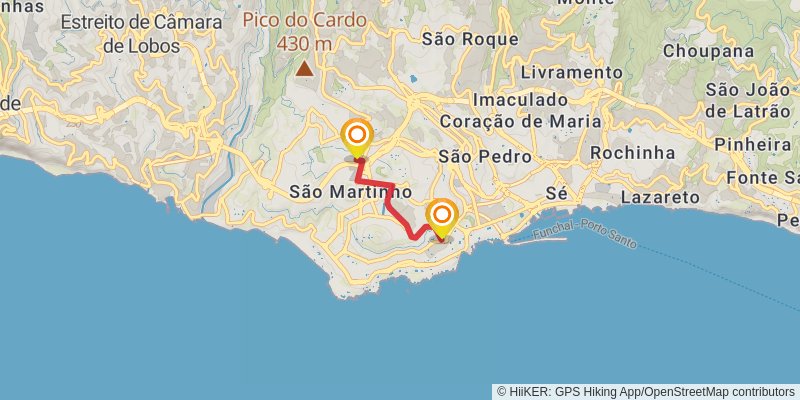 Rota Circula De Madeira spur 2 Map
