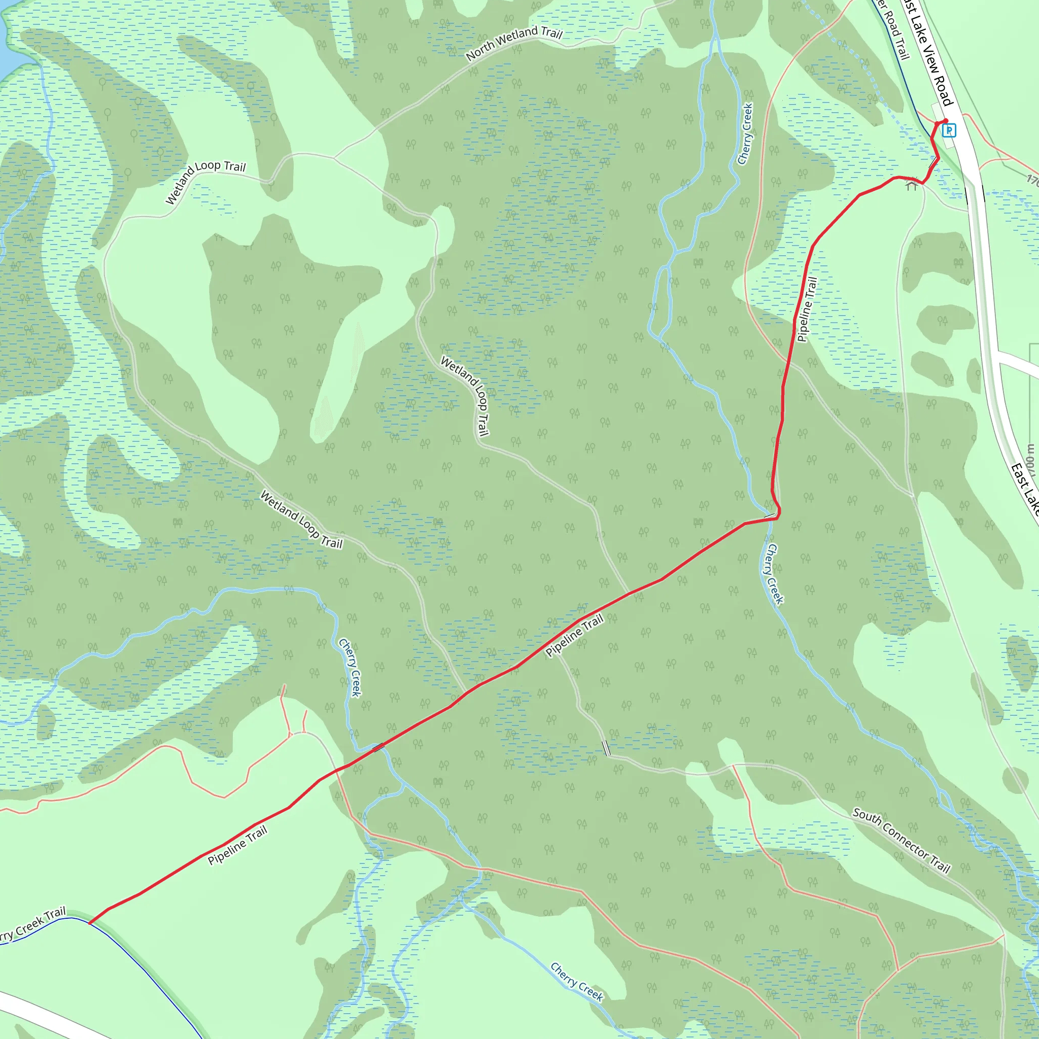 Colorado Front Range Trail mobile static map