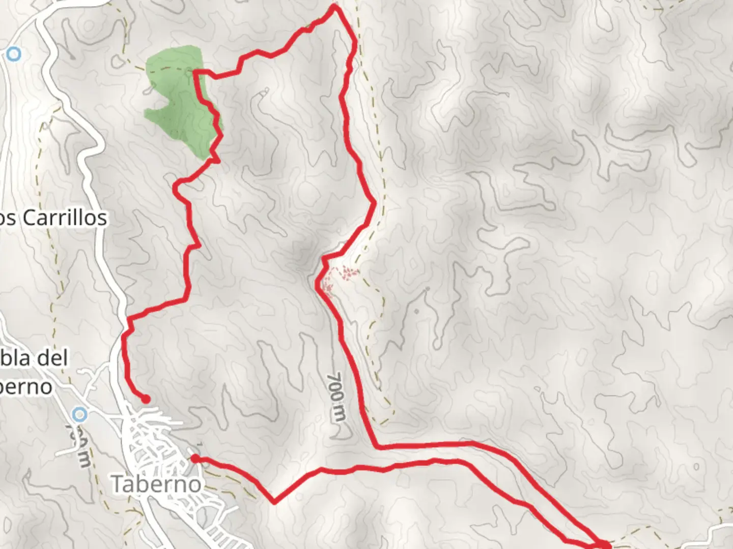 An image depicting the trail Tavern - El Picacho and its surrounding area.
