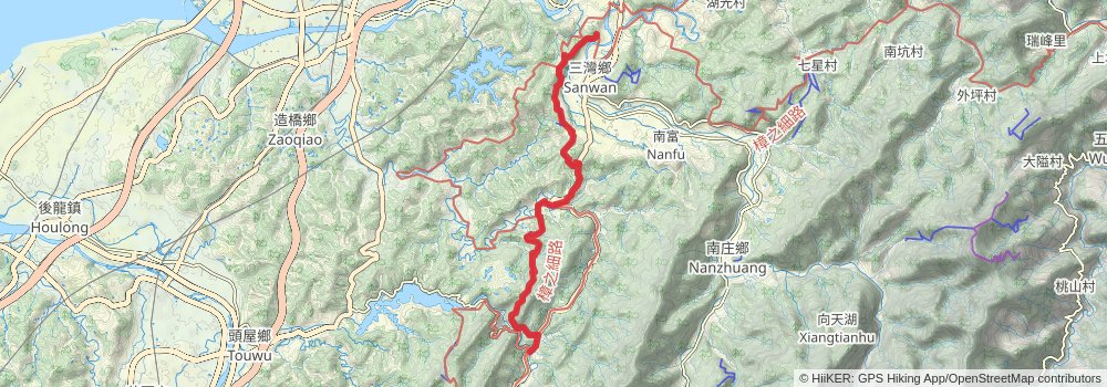 Raknus Selu Trail stage 6 Map