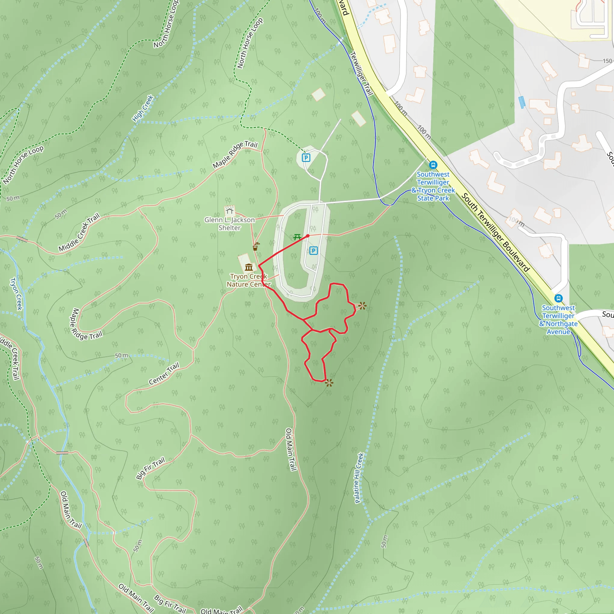 Ruth Pennington Trillium Loop Trail mobile static map