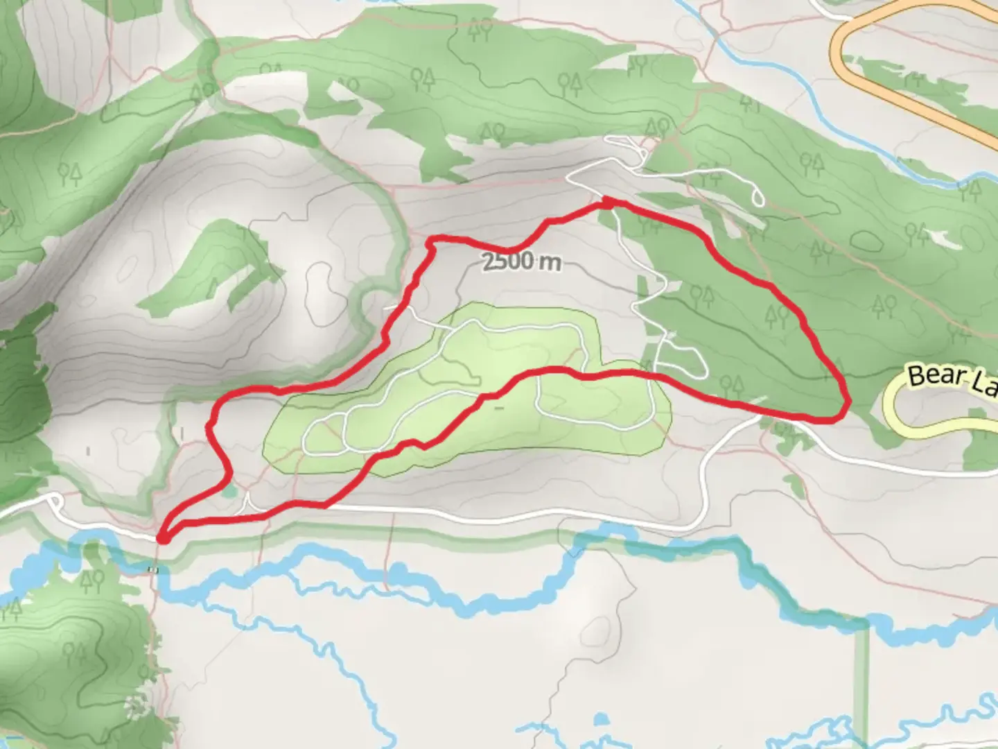 An image depicting the trail Moraine Park Campground Loop and its surrounding area.