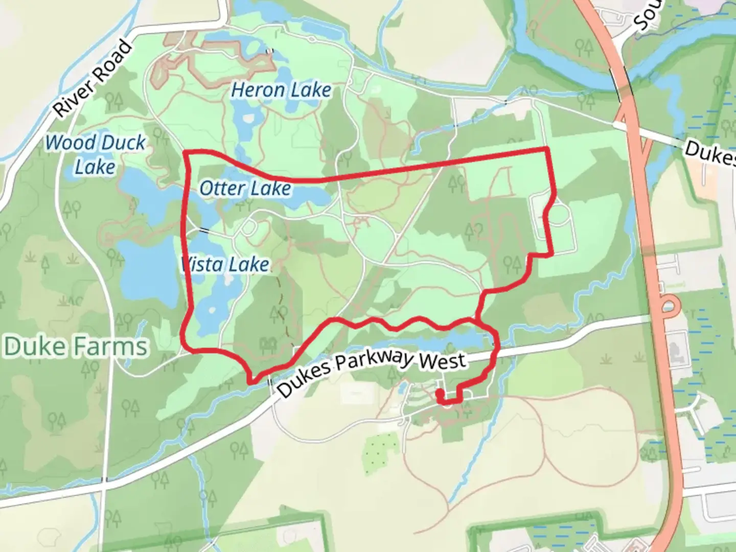 An image depicting the trail Otter Lake - Great Falls Lake - Turtle Lake Loop and its surrounding area.
