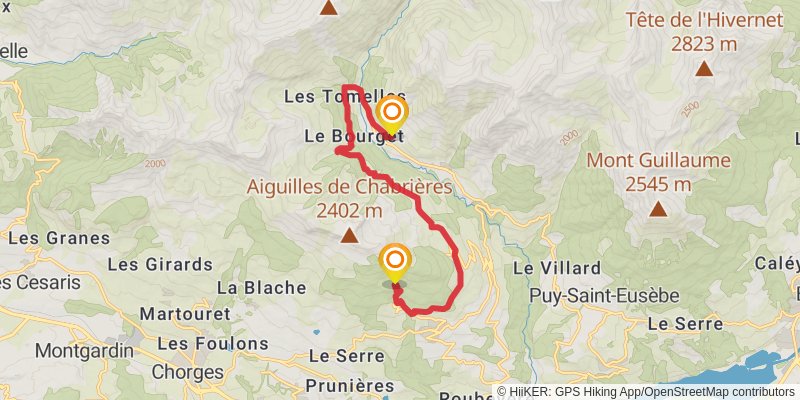 Lac de Serre-Ponçon stage 10 Map