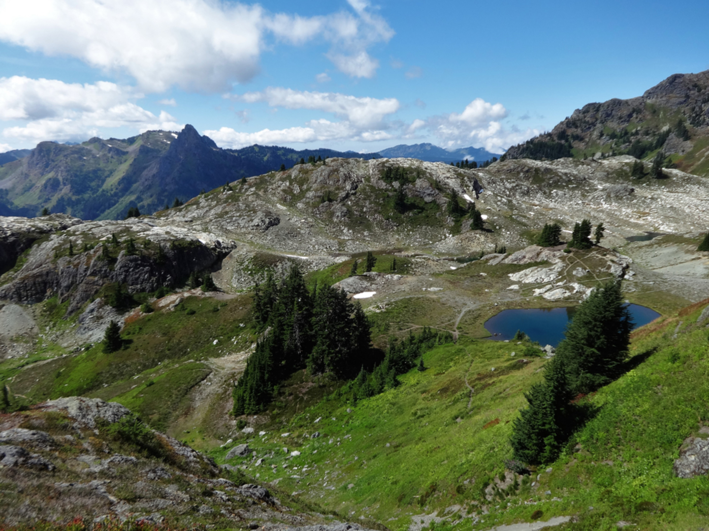 An image depicting the trail Tomyhoi Peak Trail and its surrounding area.