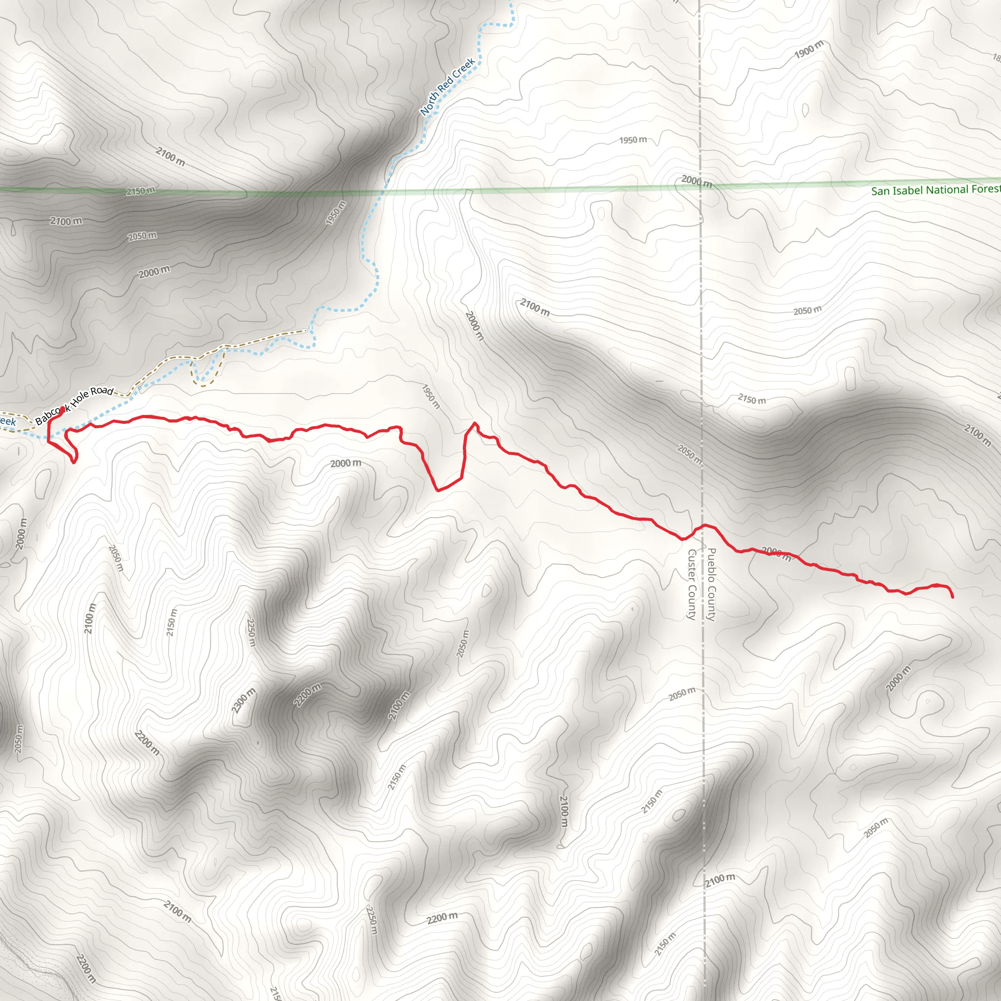 Babcock Hole Trail mobile static map