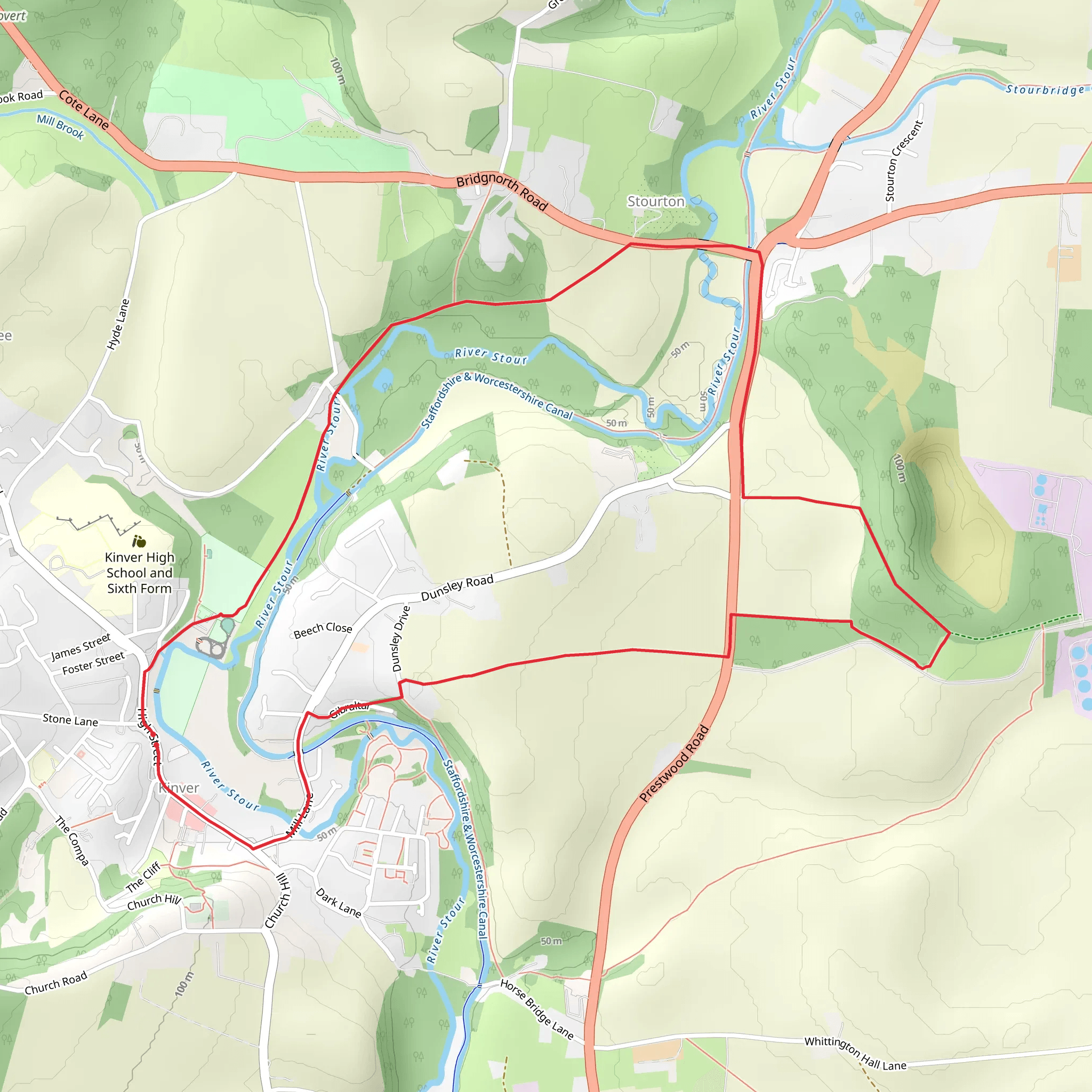 Stourton Loop mobile static map