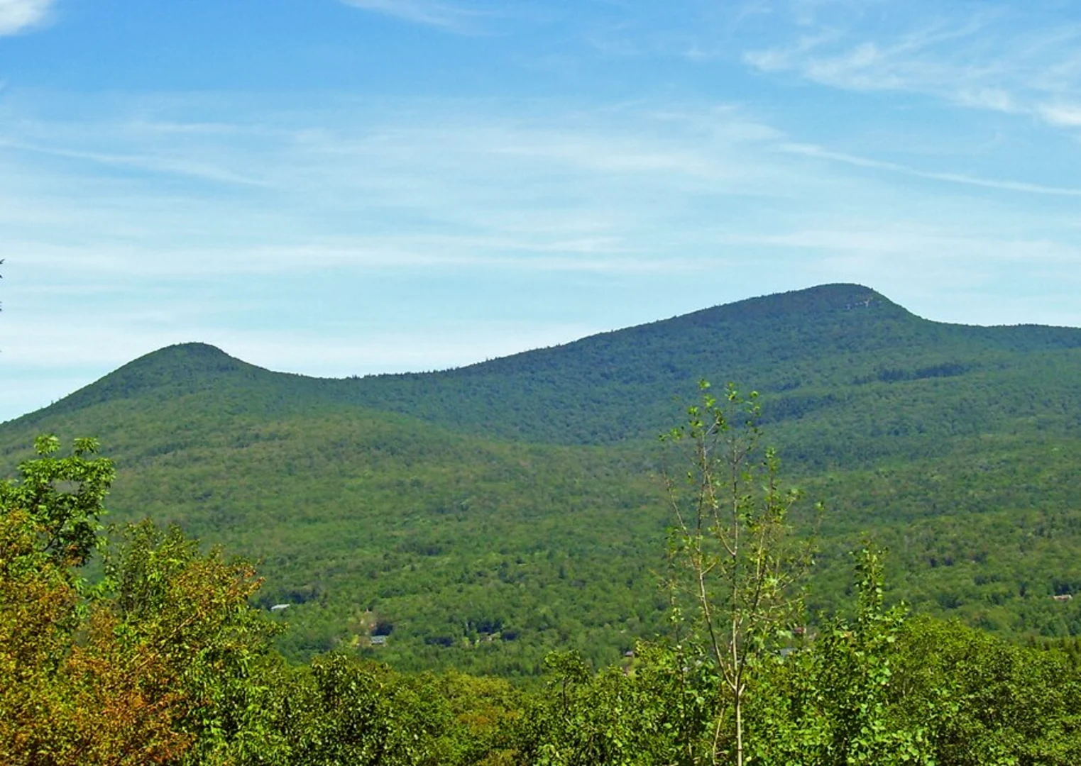 An image depicting the trail Kaaterskill High Peak from Steenburg Road and its surrounding area.