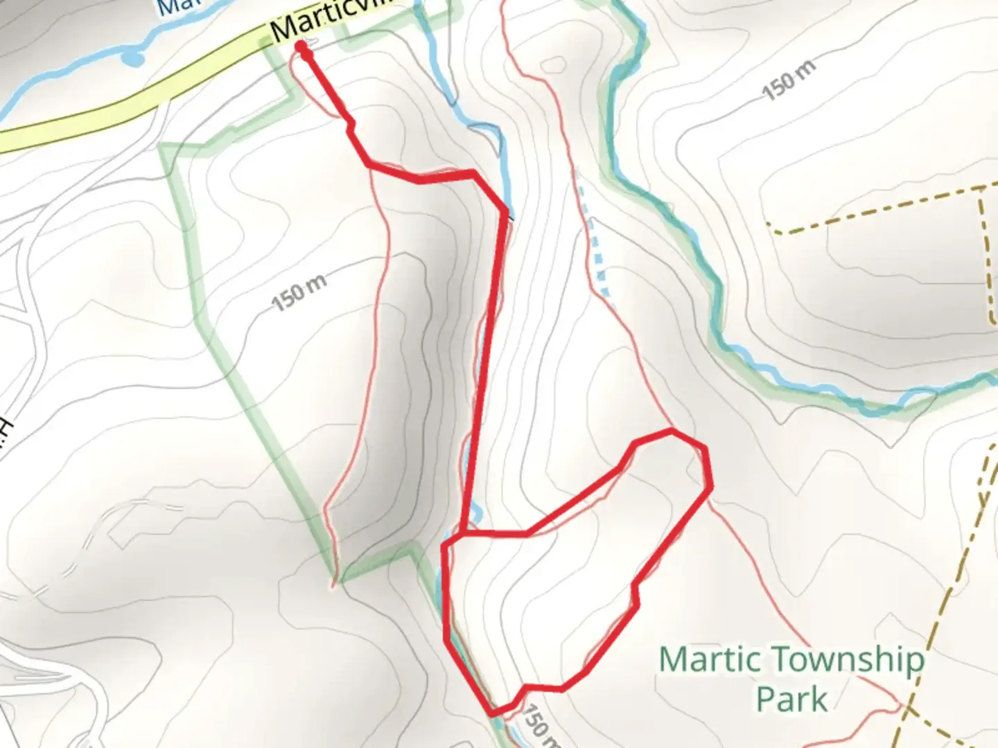 An image depicting the trail Marticville Road Loop and its surrounding area.