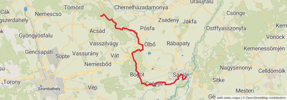 National Blue Trail - OKT stage 3 Map